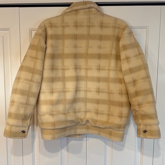 Rip Curl Cream Plaid Fleece Jacket - Picture 5 of 9